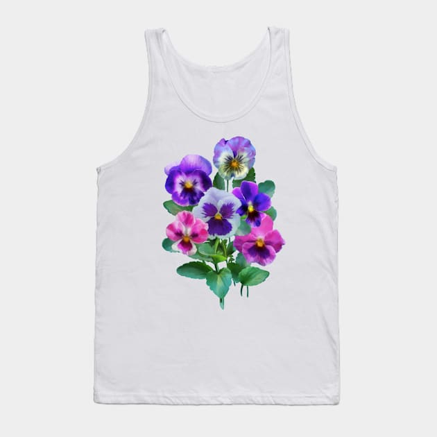 Bouquet of violets Tank Top by CatyArte